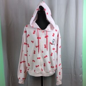 Hello Kitty Sanrio Pink  Jacket with Bow Pattern